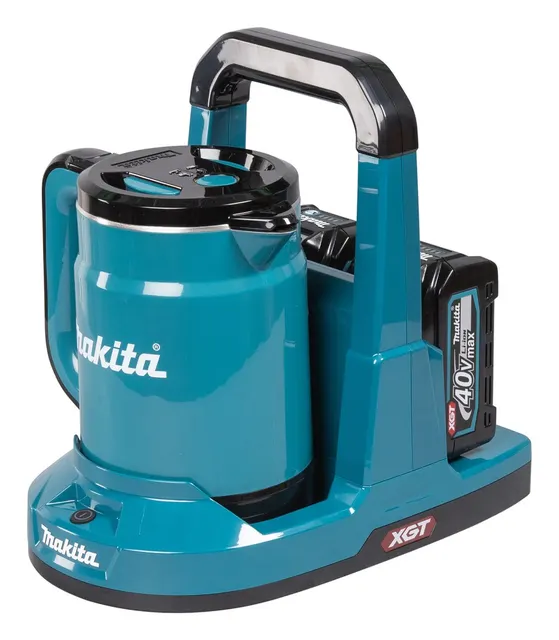 Makita KT001GZ czajnik elektryczny 0 8 l Czarny Niebieski