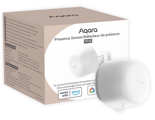 Aqara Presence Sensor FP1E, Czujnik obecności, Zigbee 3.0 Matter zasięg 6m 120 stopni