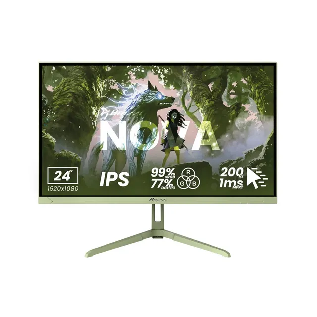Arozzi Nova 24” monitor komputerowy 60 5 cm (23.8 ) 1920 x 1080 px Full HD LED Zielony
