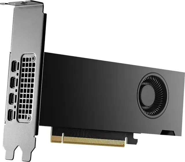 PNY NVIDIA 2000 Ada 16GB LowProfile PCIe 4.0 x16 Dual Slot 4x Mini DP 1.4a 16 GB GDDR6 ECC 128-bit HDCP 2.2 HDMI 2.0 small box