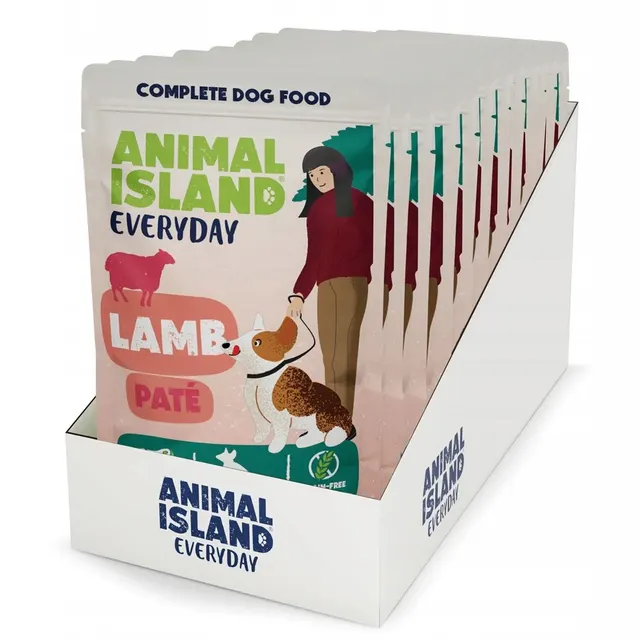 ANIMAL ISLAND Everyday jagnięcina pasztet saszetka pies 10szt x 150g