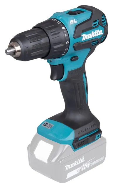 Makita DHP490Z wkrętak zasilany/zakrętark udarowy 1900 RPM Niebieski Czarny