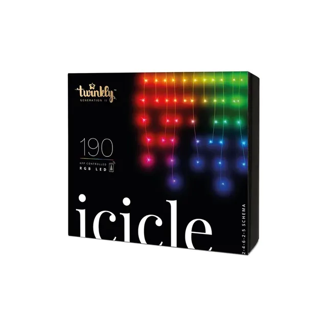Inteligentne Sople LED Twinkly 190 RGB 5x0 7m