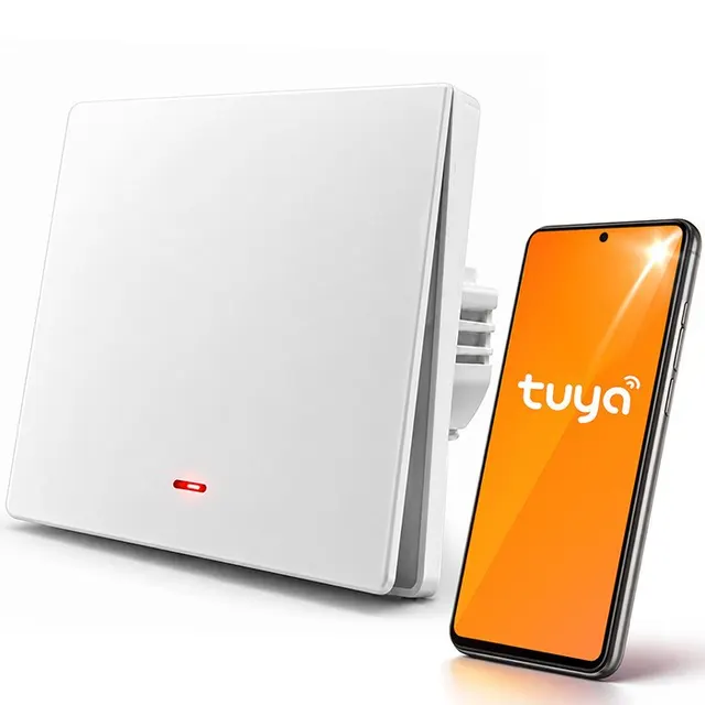 QOLTEC WŁĄCZNIK/WYŁĄCZNIK ŚWIATŁA, 1-KANAŁOWY, WI-FI, TIMER, TUYA, BIAŁY