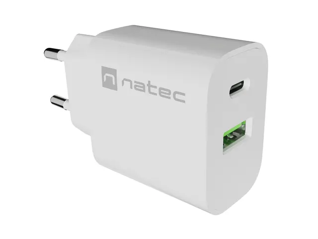 NATEC ŁADOWARKA SIECIOWA RIBERA 1X USB-A + 1X USB- (NUC-2396)