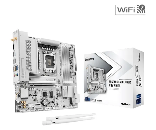Płyta główna B860M CHALLENGER WIFI WHITE