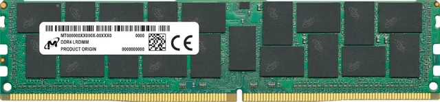 Micron LRDIMM DDR4 128GB 4Rx4 3200MHz PC4-25600 LOAD REDUCED MTA72ASS16G72LZ-3G2R