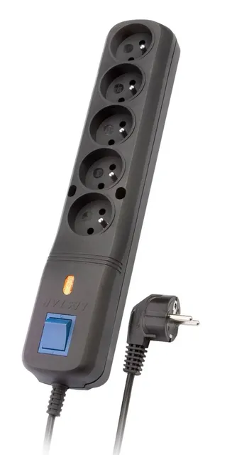 Listwa zasilająca Lestar LV530W 2 5m (5 x UTE; 10 A; 2 5m; kolor czarny)