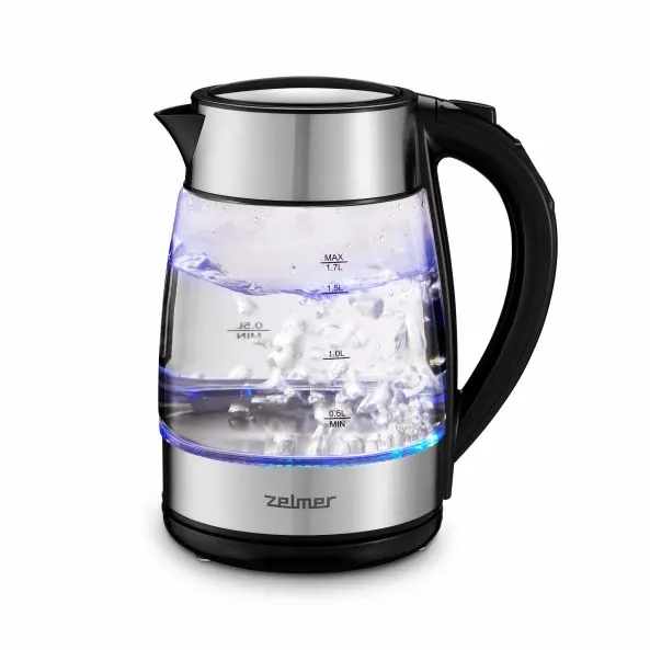 Zelmer ZCK8026 czajnik elektryczny 1 7 l 2200 W Czarny Przezroczysty