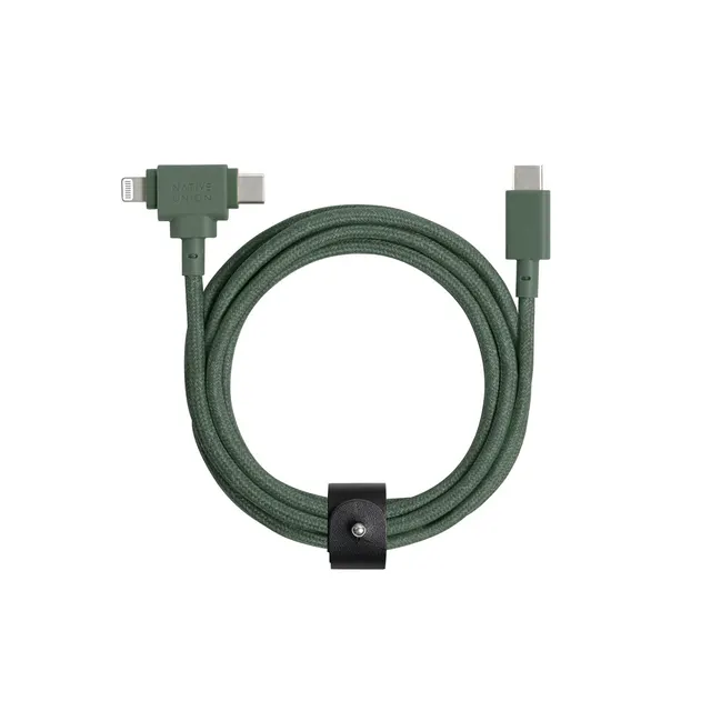 Kabel Native Union Duo (USB-C do USB-C/Lightning) Zielony USB C USB C/Lightning 1.5 m Męski Męski