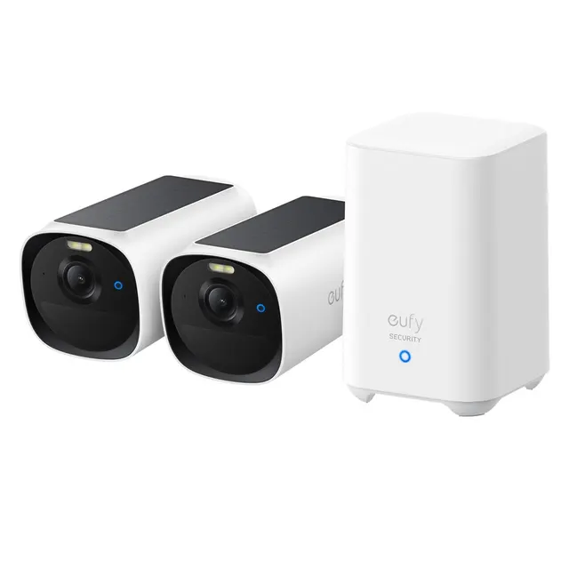 Eufy eufyCam E40 2-Cam Kit + HomeBase S280 Tubowa Kamera bezpieczeństwa IP Zewnętrzna 2688 x 1520 px Ściana