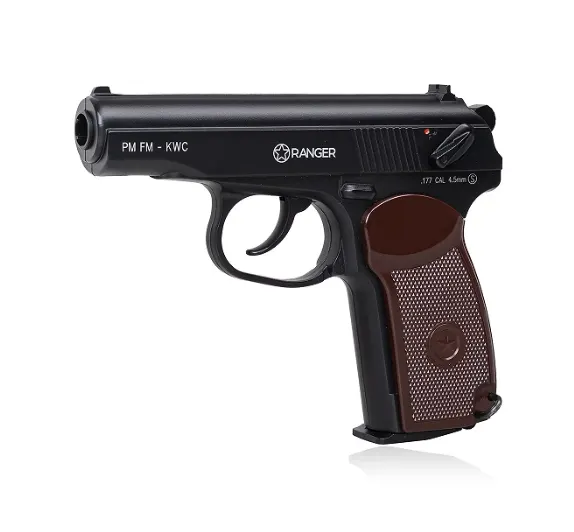 Wiatrówka pistolet RANGER PM FM KWC kal. 4 5 BBs 18 strz. FULL METAL CO2 (AAKCMD441AZB)