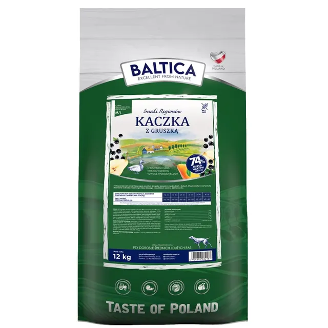 BALTICA SMAKI REGIONÓW Kaczka z gruszką M / L 12kg