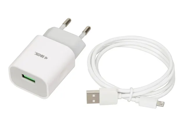 Ładowarka sieciowa iBOX C-41 USB 2A 1 port USB kabel microUSB