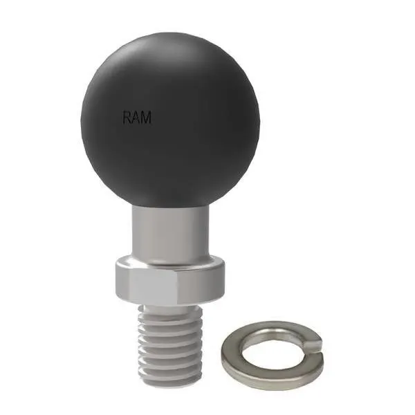 RAM Mount Adapter kulowy z trzpieniem gwintowanym 3/8 -16 i podkładką zabezpieczającą - rozmiar B RAM-B-236U