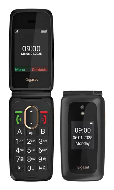 Gigaset GL795 7 11 cm (2.8 ) 142 g Czarny Telefon dla seniora