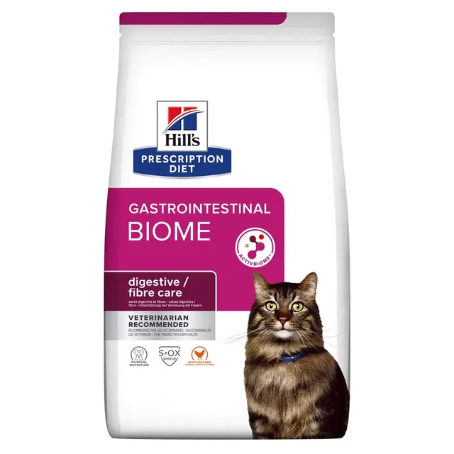 HILL'S Prescription Diet Gastrointestinal Biome Feline z kurczakiem - sucha karma wspomagająca trawienie dla kota - 1 5 kg