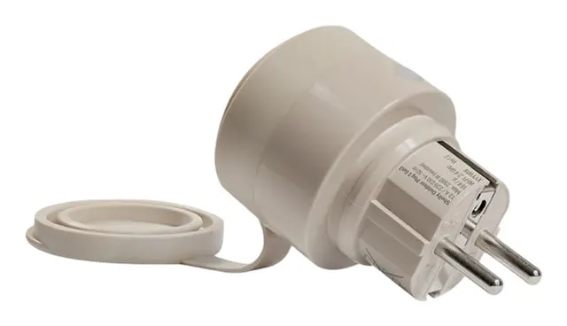 Inteligentne gniazdko zewnętrzne Shelly Outdoor Plug S Gen3 (mocha)