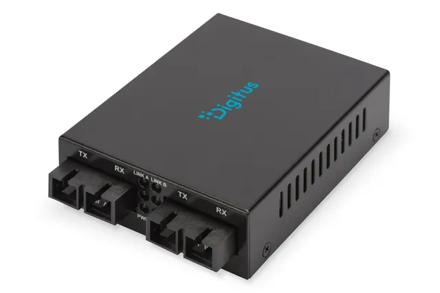 Digitus Gigabitowy konwerter medialny wielomodowy/ jednomodowy SC/SC