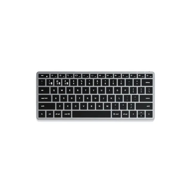 Klawiatura Satechi Slim X1 - klawiatura Bluetooth do trzech urządzeń USB-C US (space gray)