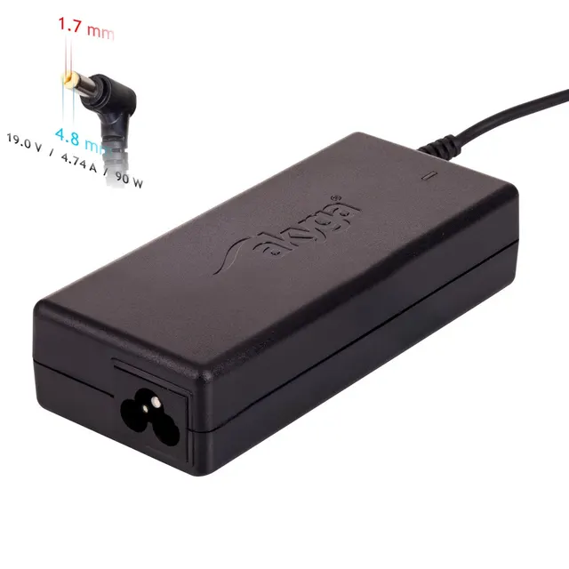 Zasilacz sieciowy Akyga AK-ND-08 do notebooka Compaq HP (19 V; 4 74 A; 90W; 4.8 mm x 1.7 mm)