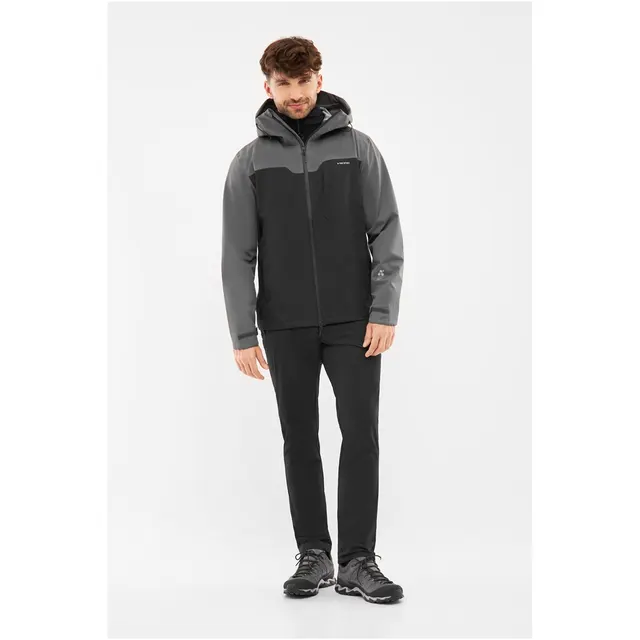 Kurtka męska hardshell z bluzą Primaloft VIKING Ravelo 3 in 1 Man czarno szara L