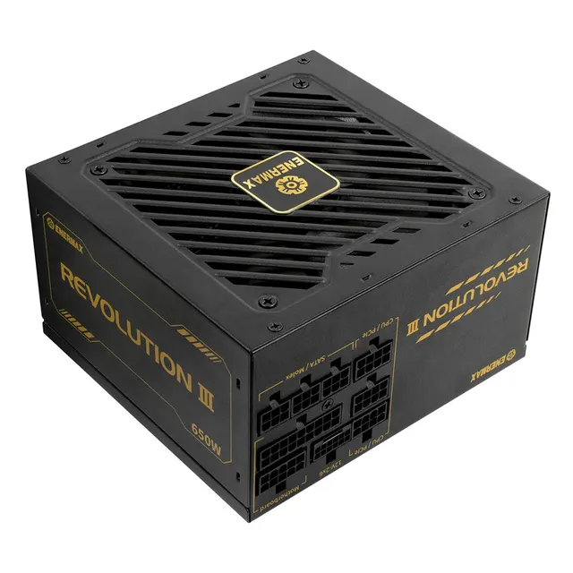 Enermax Zasilacz PC/Serwerowy 650W Revolution3 80+ Złoty FULLMOD (ERV650G-AHG-MAC)