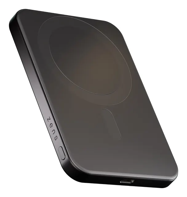 Powerbank ZENS Slim Qi2 Aluminium 5000mAh - magnetyczny kompatybilny z MagSafe i Qi2 (black)