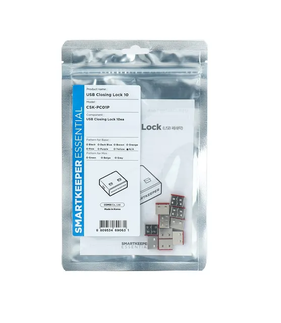 Smartkeeper CSK-PC01P bloker portów Blokada portu USB Typu-A Czerwony Stal nierdzewna Plastik 10 szt.