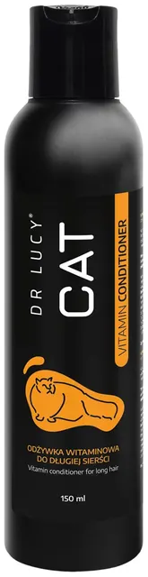 Odrzywka witaminowa dla kotów o długiej sierści Dr Lucy Cat - 150 ml