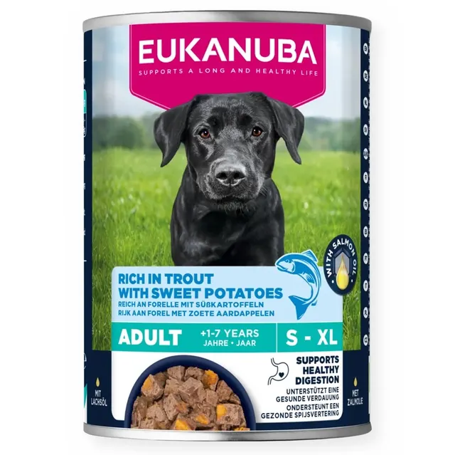 EUK DOG CAN LC AD AB TRUT&SWPT 400G