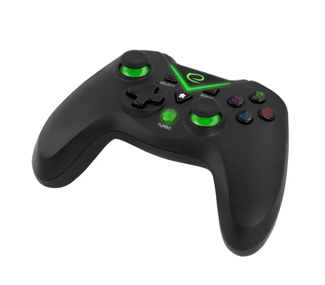 Gamepad bezprzewodowy Esperanza EGG112K (PC PS3 Xbox One; kolor czarny kolor zielony)