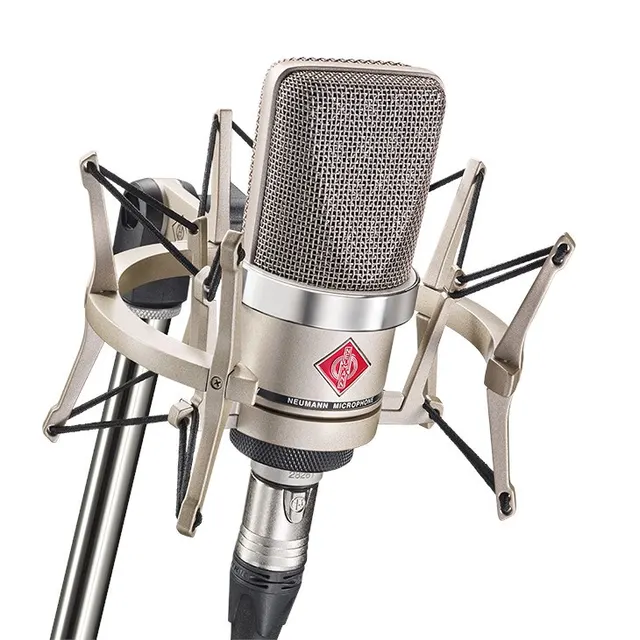 Neumann TLM 102 NI Studio Set - Mikrofon pojemnościowy wielkomembranowy z uchwytem przeciwwstrząsowym nikiel