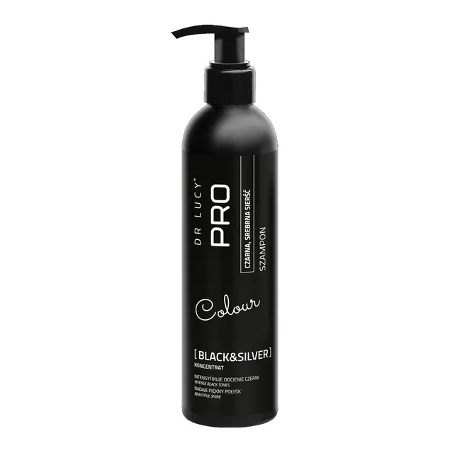 Szampon poprawiający kolor dla psów o czarnej i srebrnej sierści Dr Lucy Pro Black&Silver - 250 ml