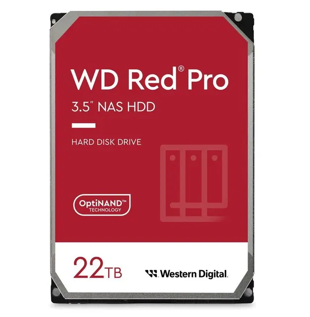 Dysk HDD WD Red Pro WD221KFGX (22 TB ; 3.5 ; 512 MB; 7200 obr/min)
