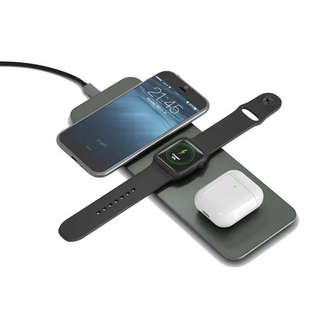 Terratec ChargeAIR All Słuchawki Zestaw słuchawkowy Smartfon Smartwatch Zielony Bezprzewodowe ładowanie Szybkie ładowanie Wewnętrzna