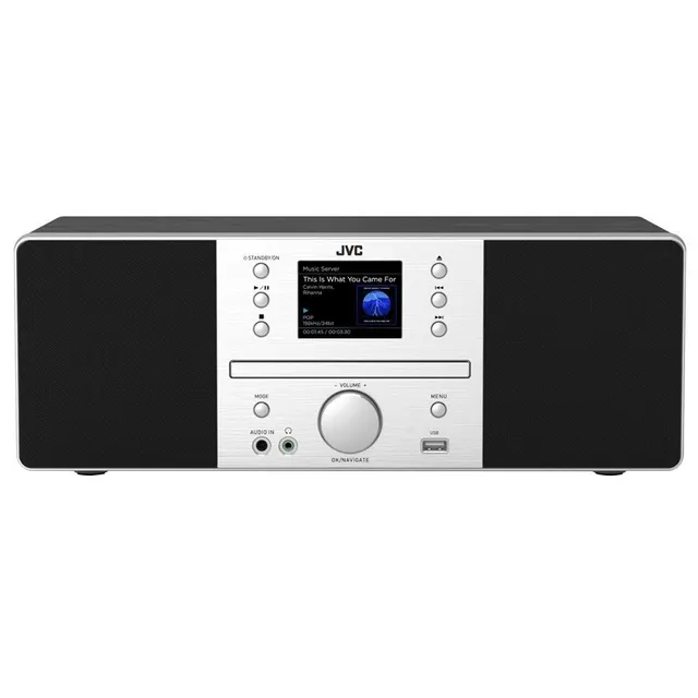 Mini wieża internetowa JVC RD-E874B Wi-Fi Bluetooth DAB+ CD Czarna