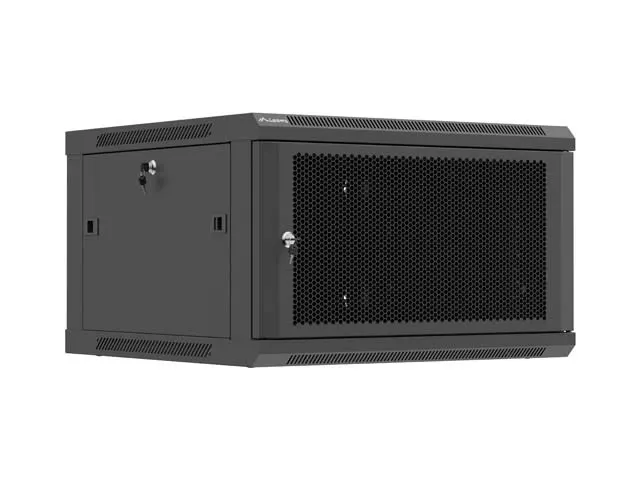 LANBERG SZAFA INSTALACYJNA RACK WISZĄCA 19 6U 600X600 CZARNA DRZWI PERFOROWANE (FLAT PACK)