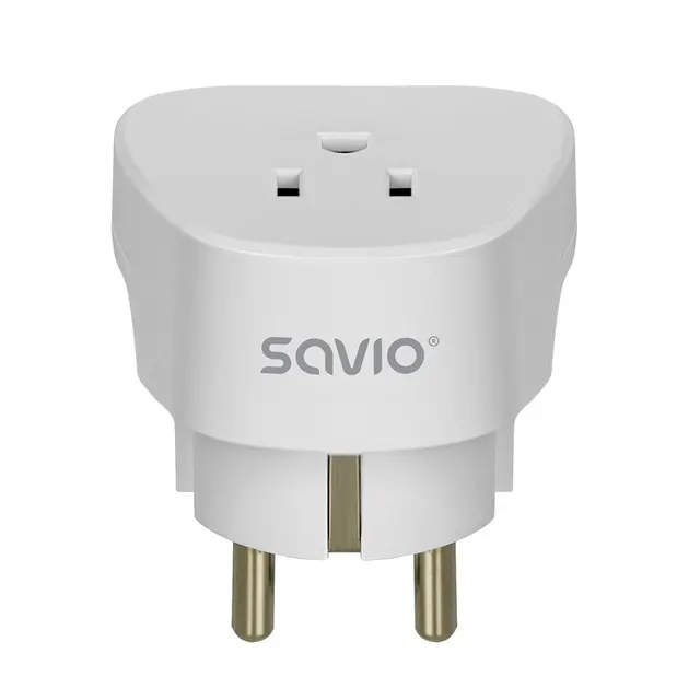 SAVIO ADAPTER PODRÓŻNY GNIAZDO US – WTYK EU AP-01