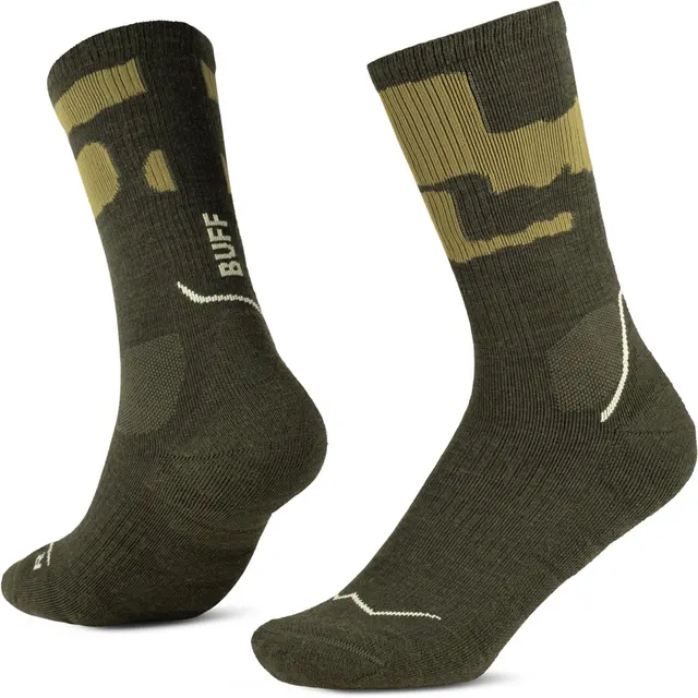 Skarpetki Buff MERINO MW CREW SOCKS MWC2 BEETLE GREEN L