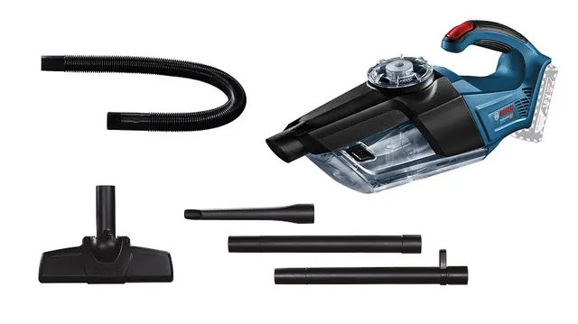 Odkurzacz przenośny Bosch GAS 18V-1 Professional Czarny Niebieski Czerwony Półprzezroczysty Bez worka