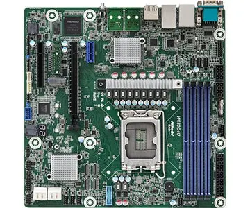 Płyta główna ASRock W680D4U 1x LGA1700 Intel Core 12/13gen W680 (4xDIMM SATA 1xM.2 2x1GbE IPMI)