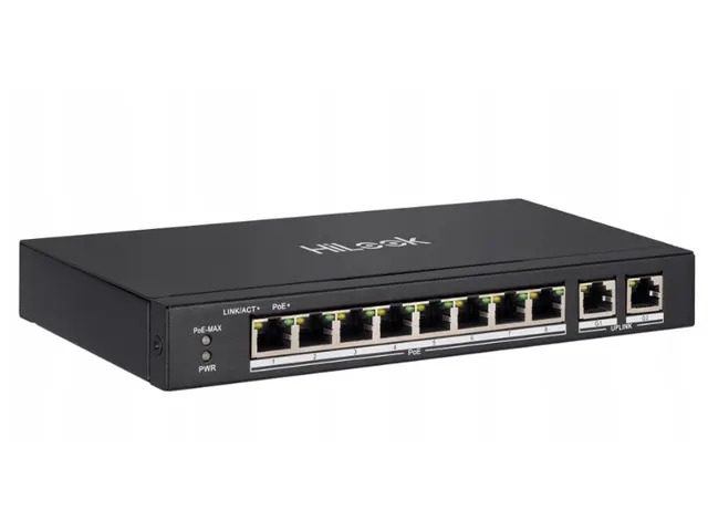 Switch PoE Hilook by Hikvision SW-10-POE 10-portowy