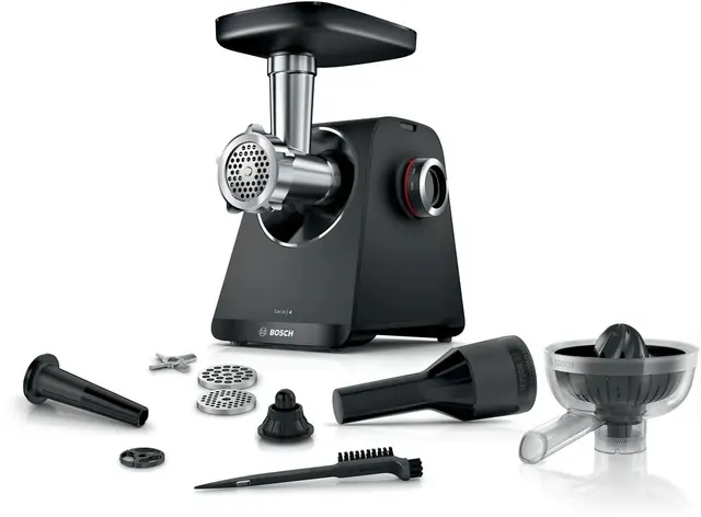 Bosch Maszynka do mięsa MFWS430B Black Number of speeds 2 Throughput (kg/min) 2.5