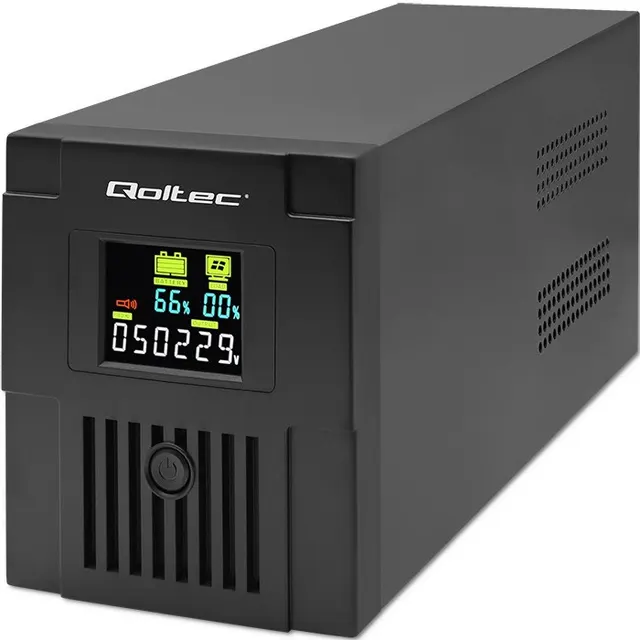 QOLTEC ZASILACZ AWARYJNY UPS LINE INTERACTIVE, MONOLITH, 1500VA, 900W, LCD, USB