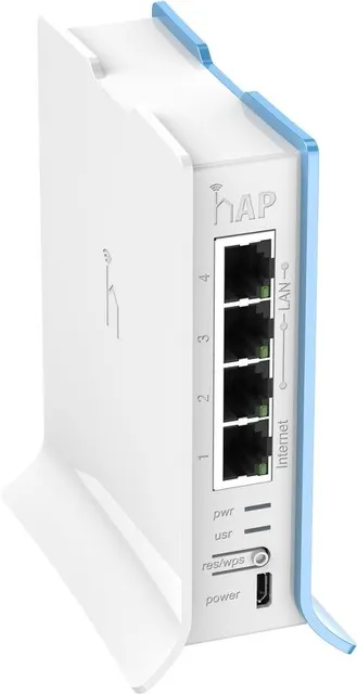 Mikrotik RB941-2ND-TC punkt dostępowy WLAN 300 Mbit/s Niebieski Biały