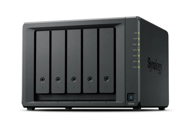 Expansion unit Synology DX525; Tower; 5x (3.5 /2.5 SATA HDD/SSD) (dla DS1825+ DS1525+ DS925+ DS725+)