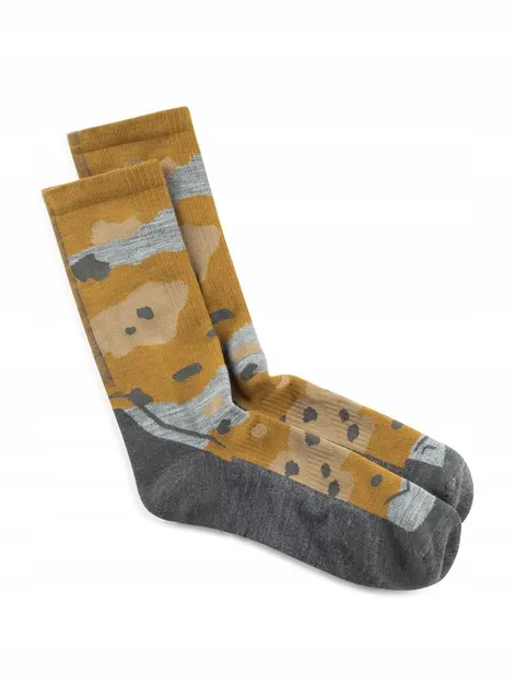 Skarpetki Buff MERINO LIGHTWEIGHT CREW SOCK LWC2 UMBER KHAKI L