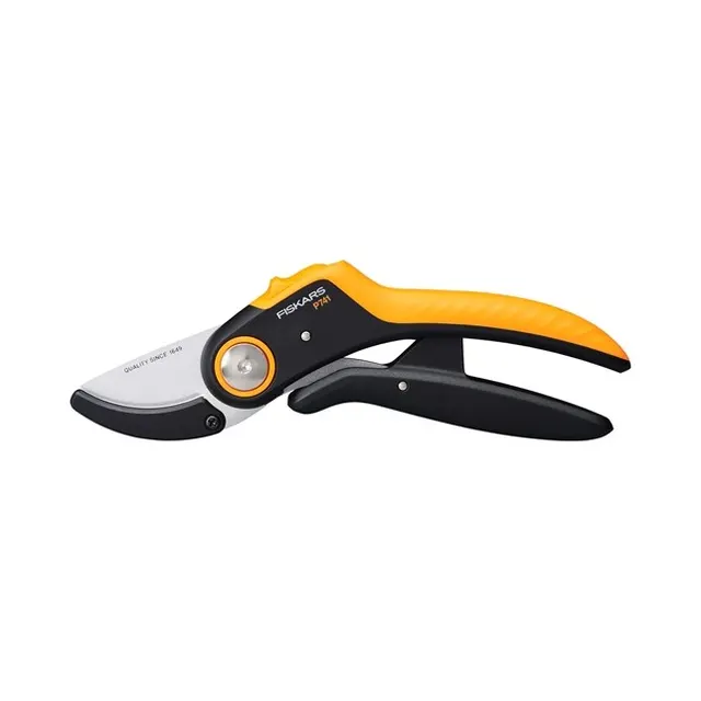 Fiskars Plus PowerLever Nożyce ogrodowe Kowadło Czarny Pomarańczowy