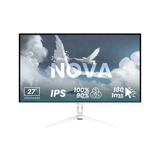 Arozzi Nova 27” monitor komputerowy 68 6 cm (27 ) 2560 x 1440 px Quad HD LED Biały